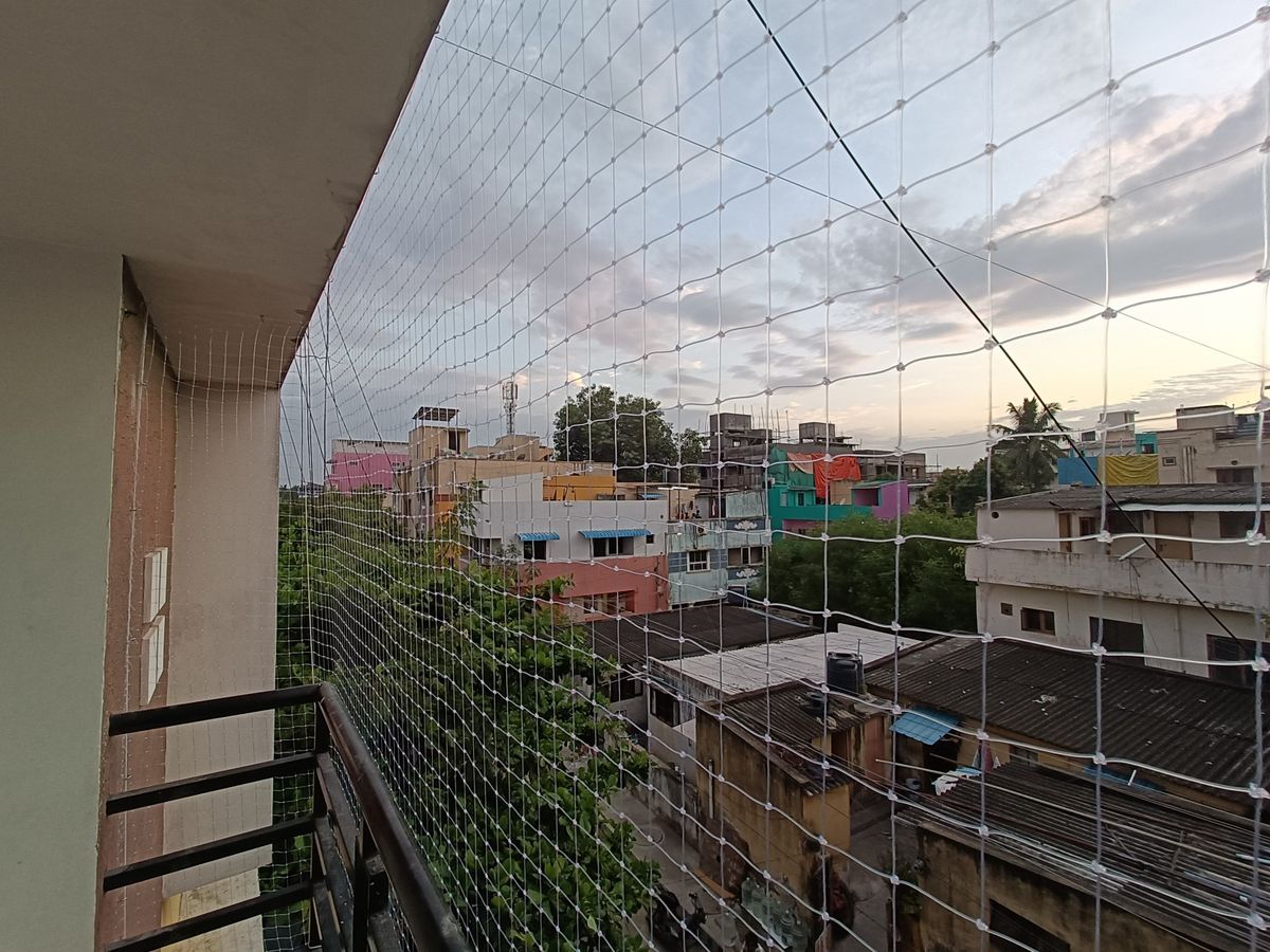 Balcony Bird Protection Nets installation in Bengaluru by Sarathi Safety Nets