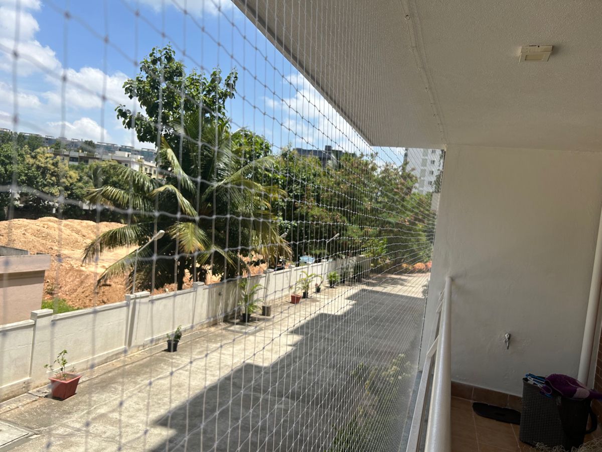Balcony Safety Nets installation in RMV Extension Bengaluru by Sarathi Balcony Nets