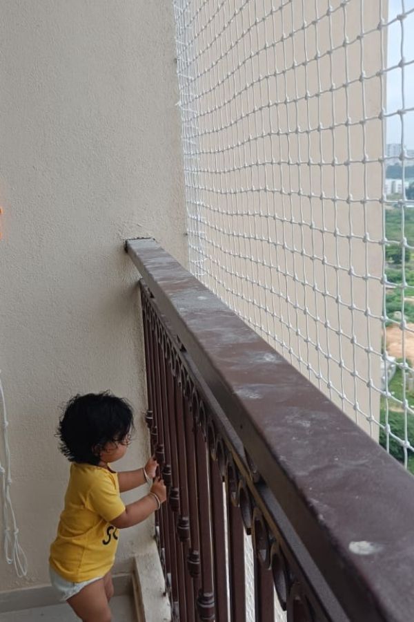 Balcony Safety Nets installation in Bengaluru by Sarathi Safety Nets