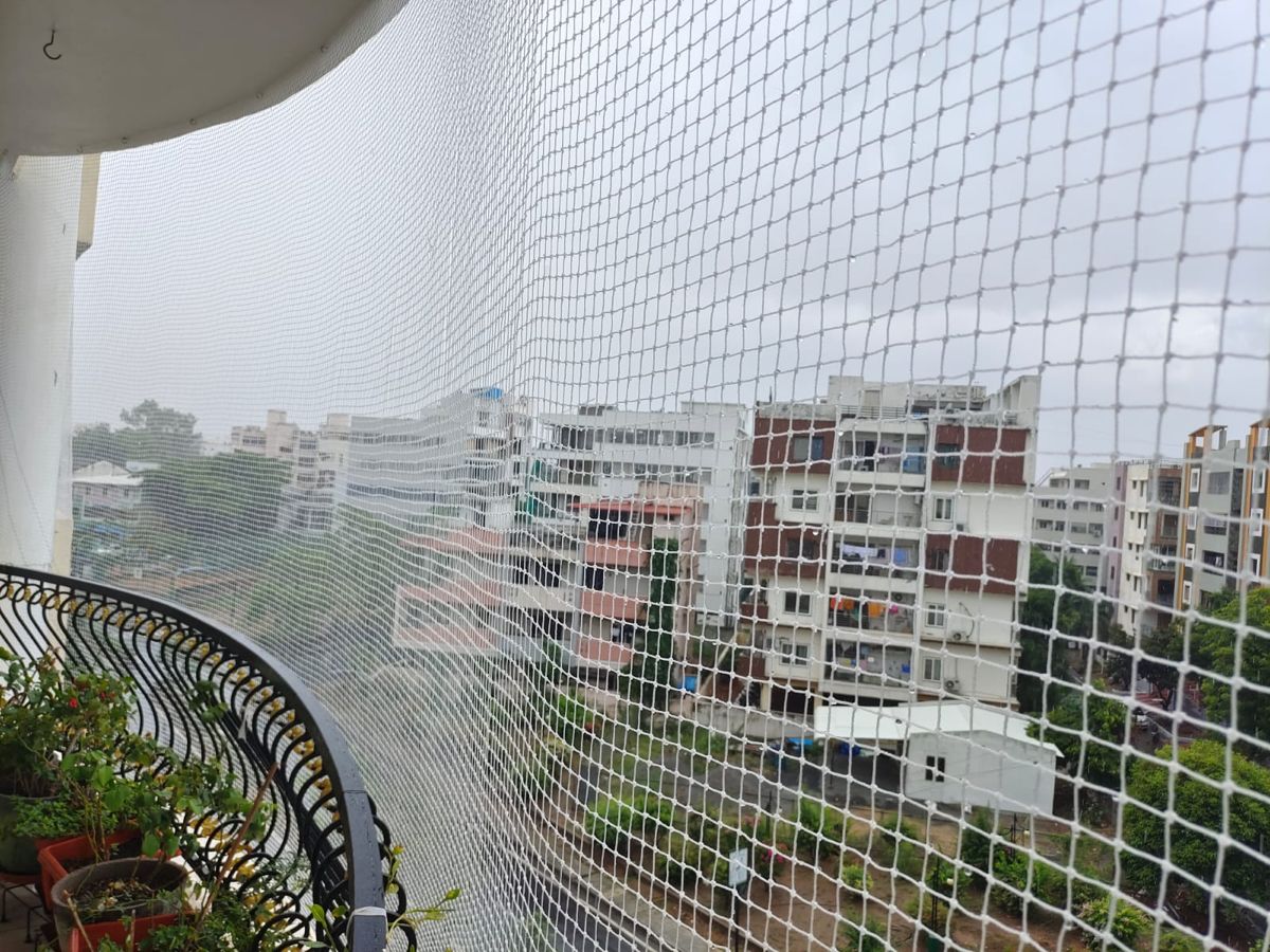 Children Safety Nets installation in Chandra Layout Bengaluru by Sarathi Safety Nets