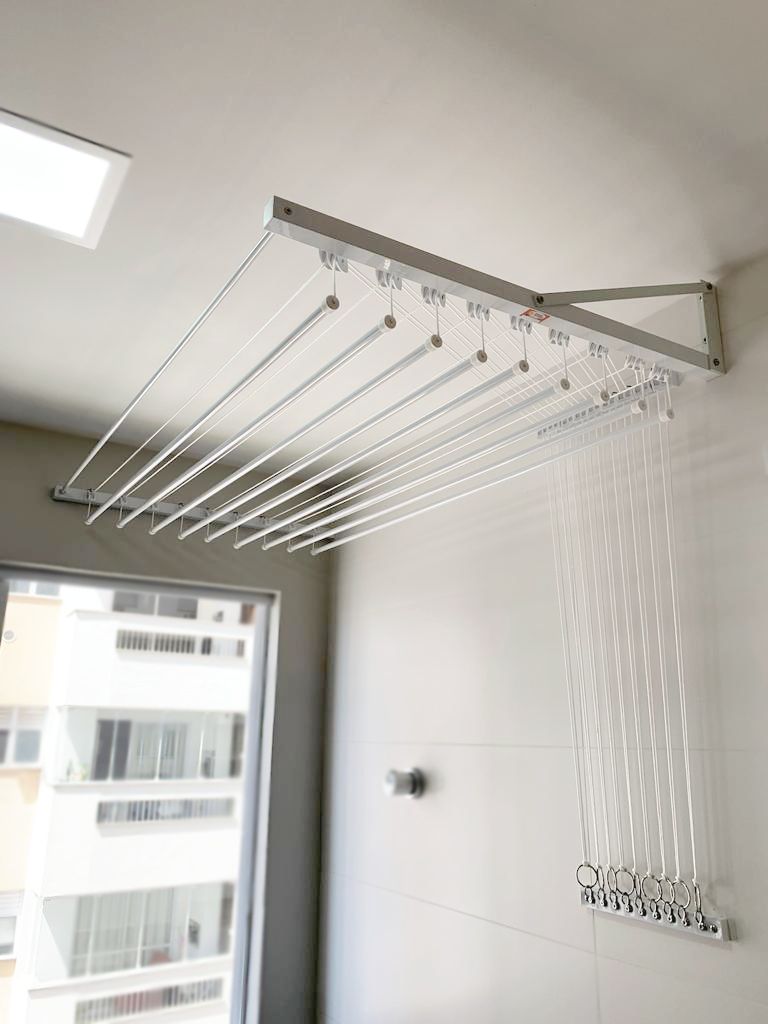 Cloth Hangers installation in Bengaluru by Sarathi Safety Nets