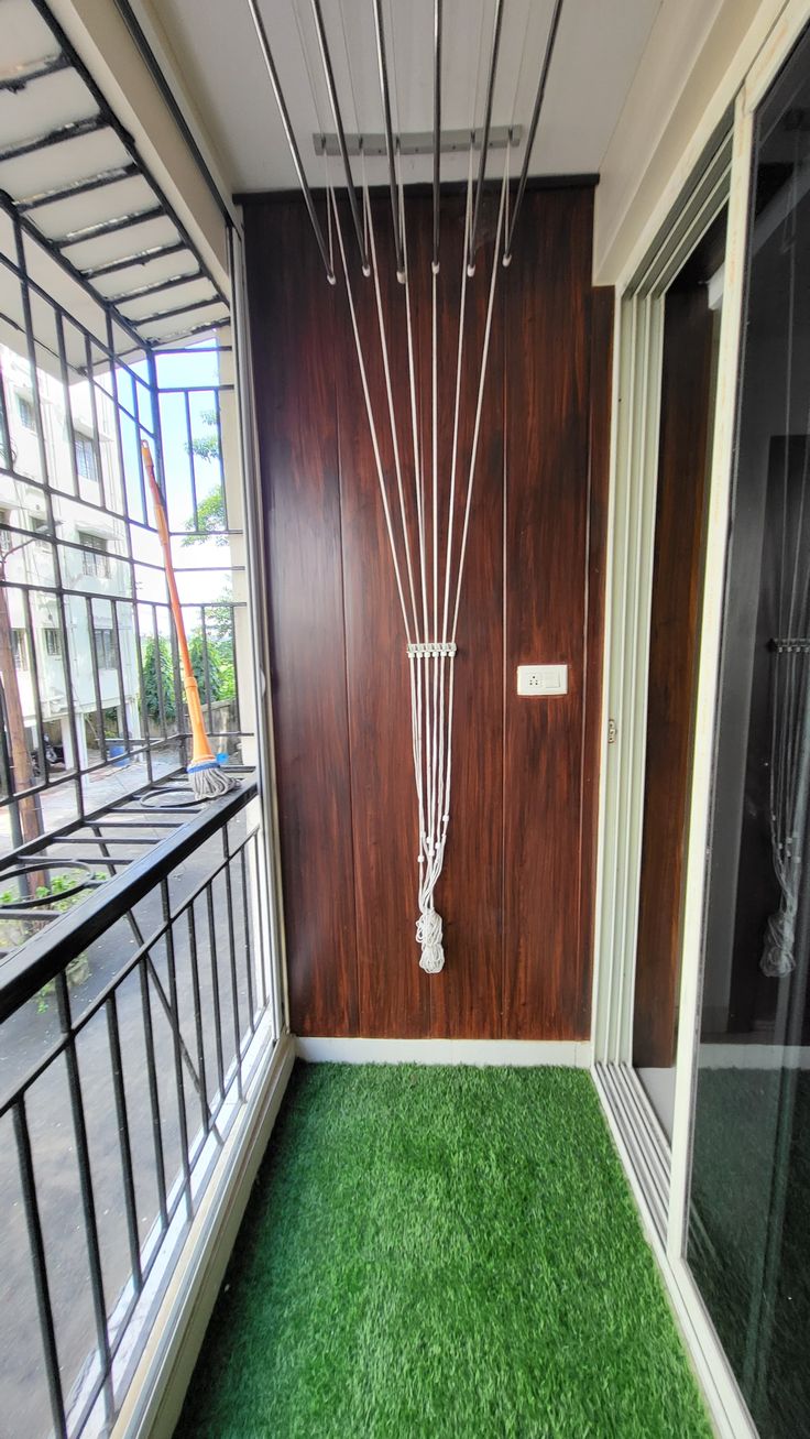 Cloth Hangers installation in Bengaluru by Sarathi Safety Nets