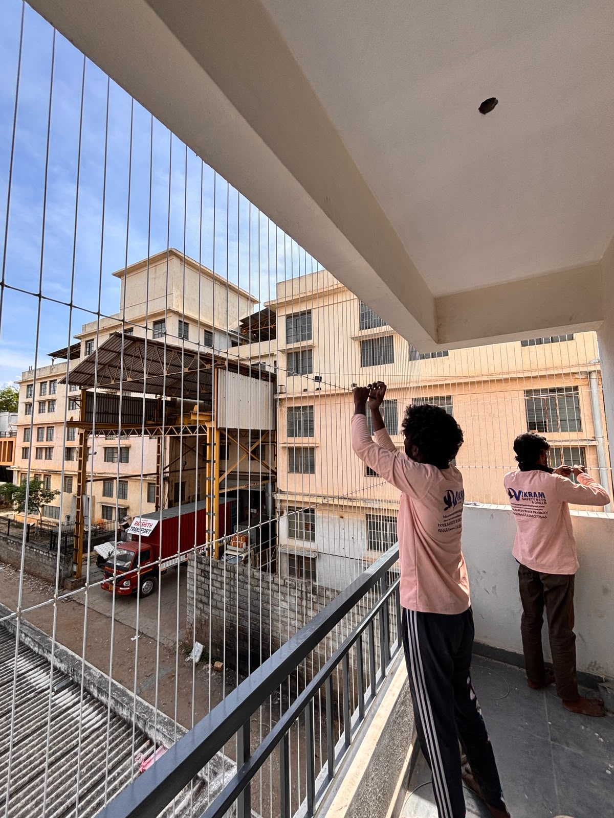 Balcony Safety Nets installation in Bengaluru by Sarathi Safety Nets